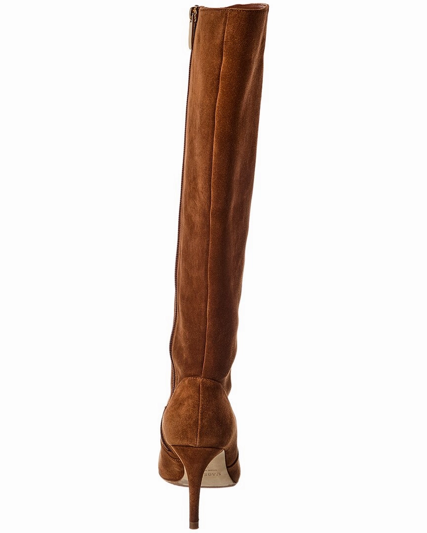 L'AGENCE Lena Knee High Suede Boot Wide Width And Wide Calf Boots