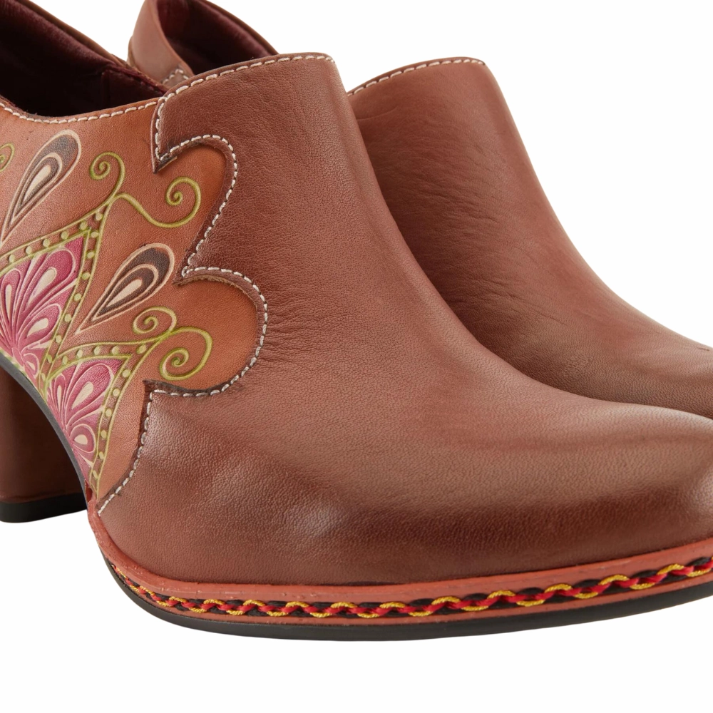 L`Artiste By Spring Step Zami Brown Leather Shoes (Women's) Chukka Dress Shoes