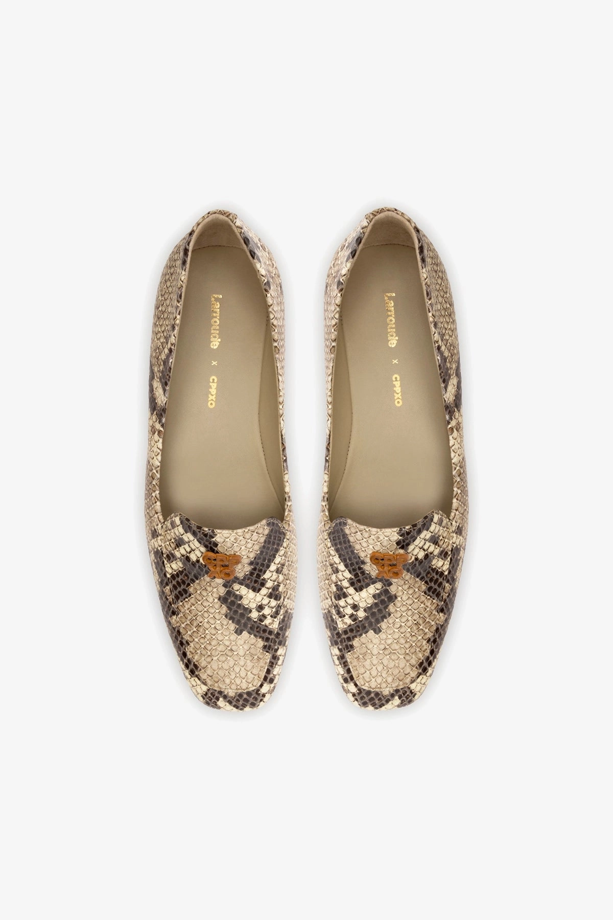 Fabric Loafers Larroud x CPPXO Loafer In Neutral Snake Leather