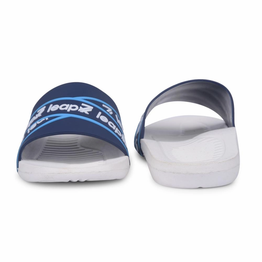 Leap7x By Liberty Mens OTTO Navy Blue Bin Slippers Air Slippers