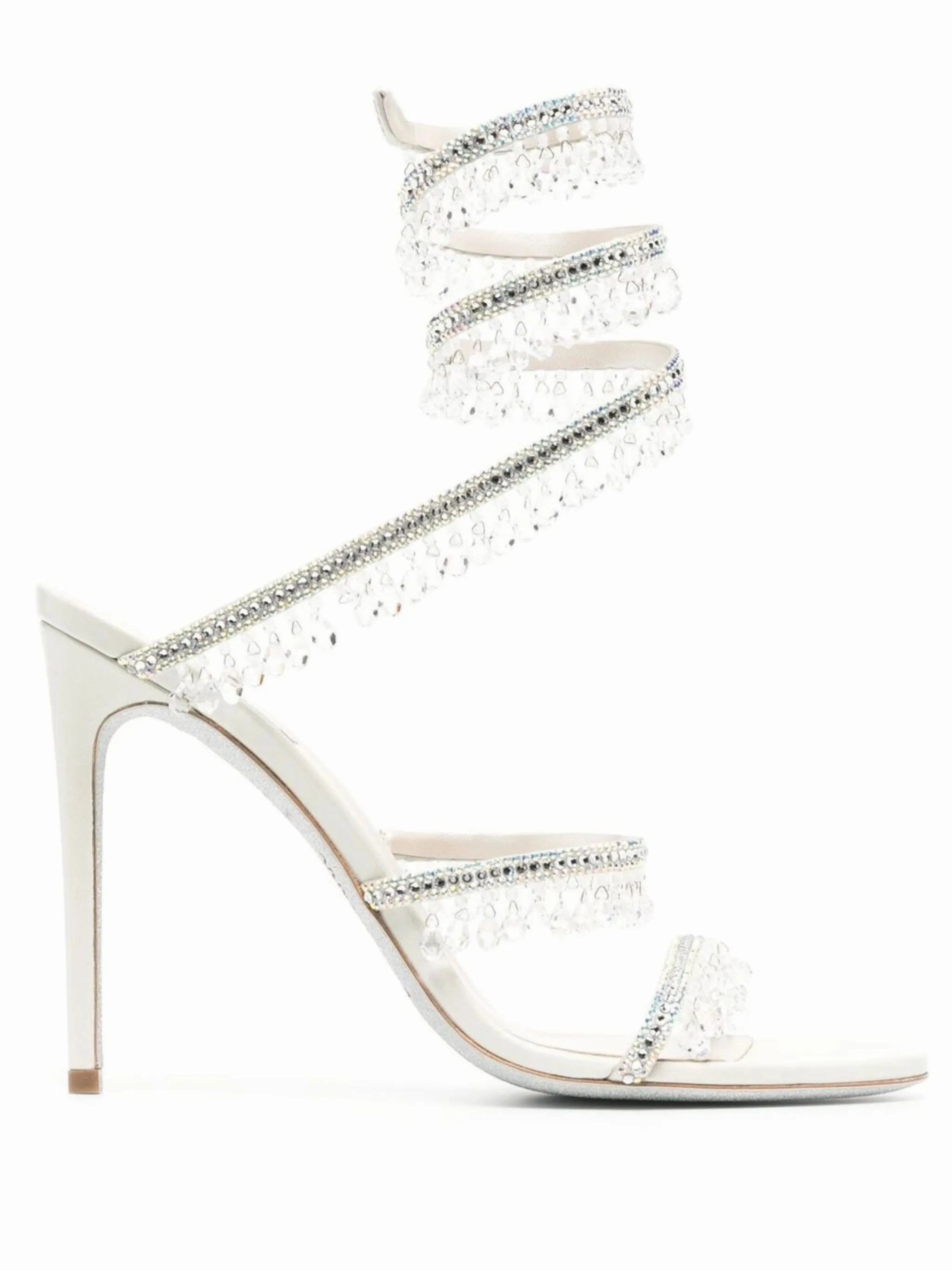 Chandelier 105mm crystal-embellished sandals Sandals Tie Up