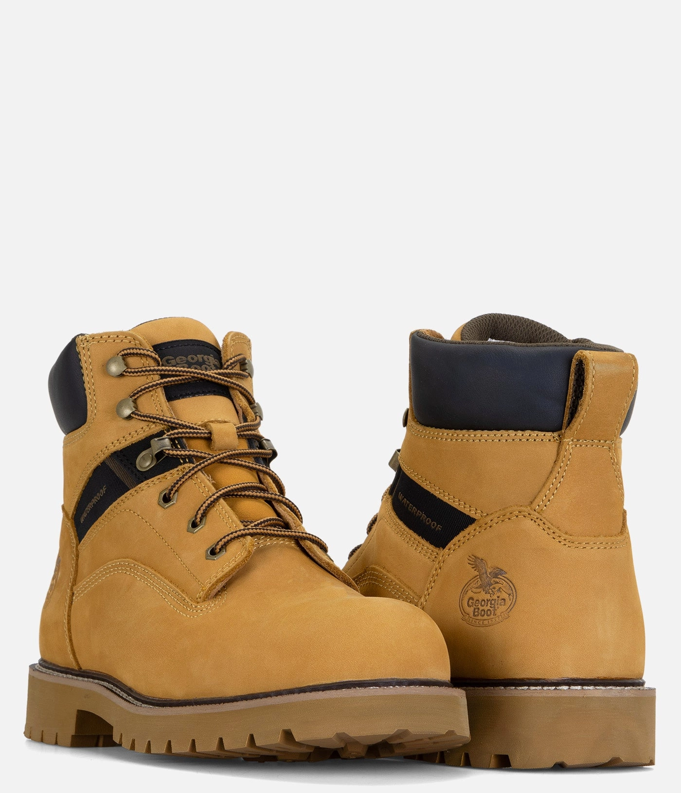 Bow Cowboy Boots Georgia Boot Core 37 6" Steel Toe Waterproof Work Boot - Men