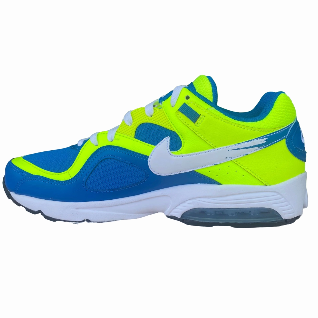 Rubber Sole Sneakers Nike sneakers da uomo Air Max Go Strong Essential 631718 700 giallo fluo-bianco-azzurro