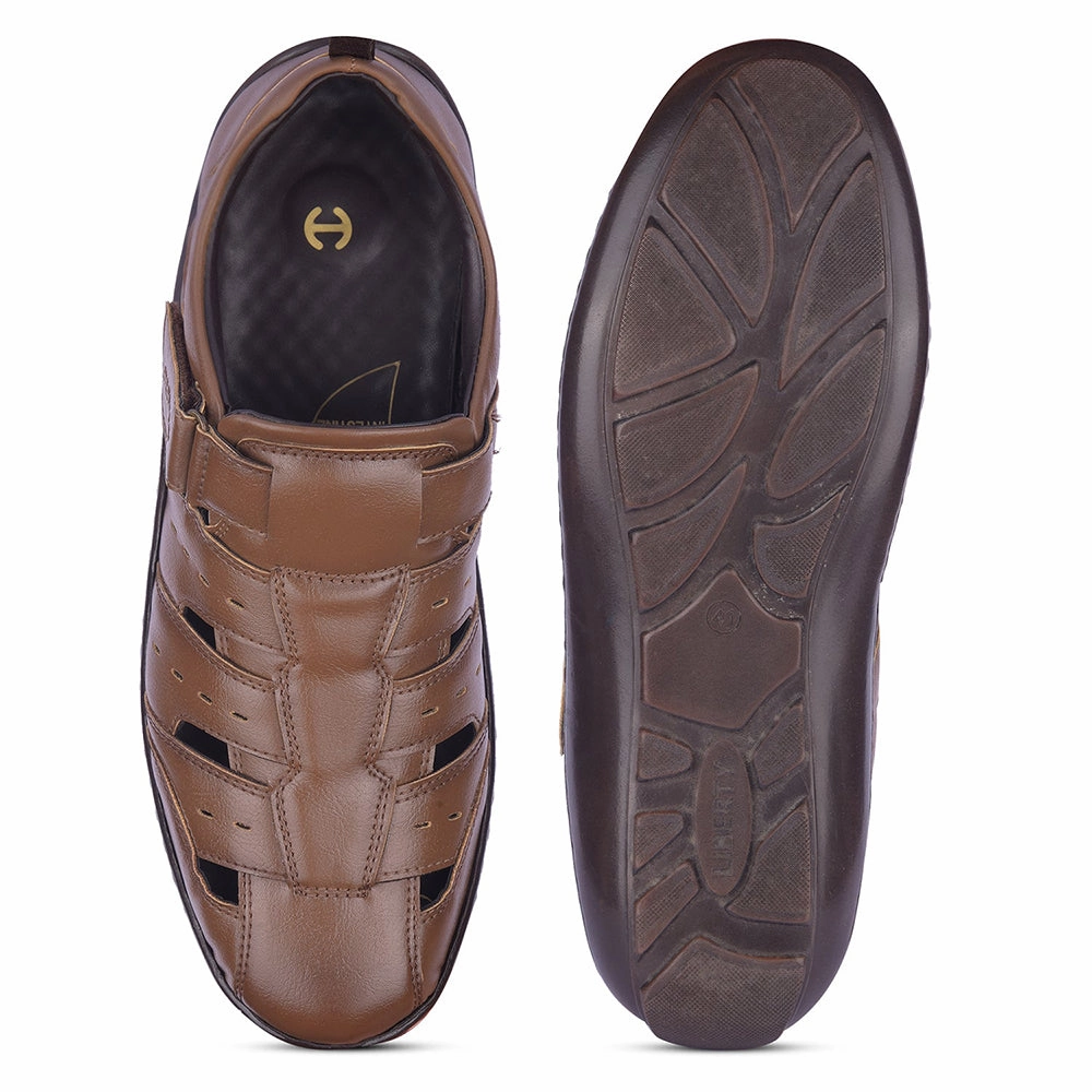 Healers By Liberty Mens LB130-500E Tan Casual Sandal Like Sandals