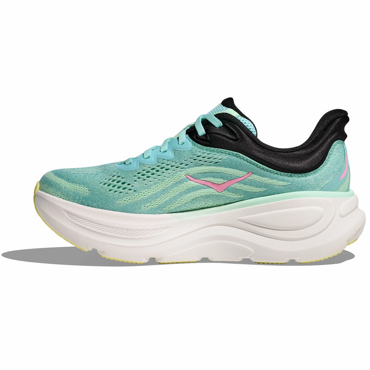 Hoka Bondi 9 Running Shoes - Womens - Blue Spark/Mint Fluorite Transport Shoes