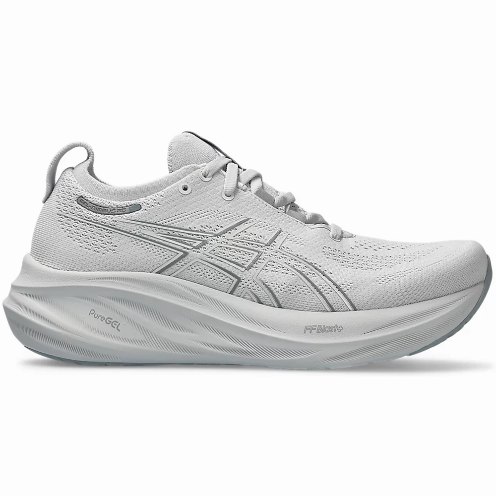 Asics Oikawa Shoes Men's Asics Gel-Nimbus 26, Concrete/Pure Silver, 12 D Medium