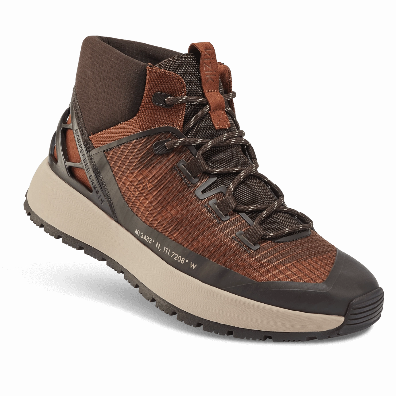 Ostrich Skin Boots Men's Wasatch Mid - Caramel Caf