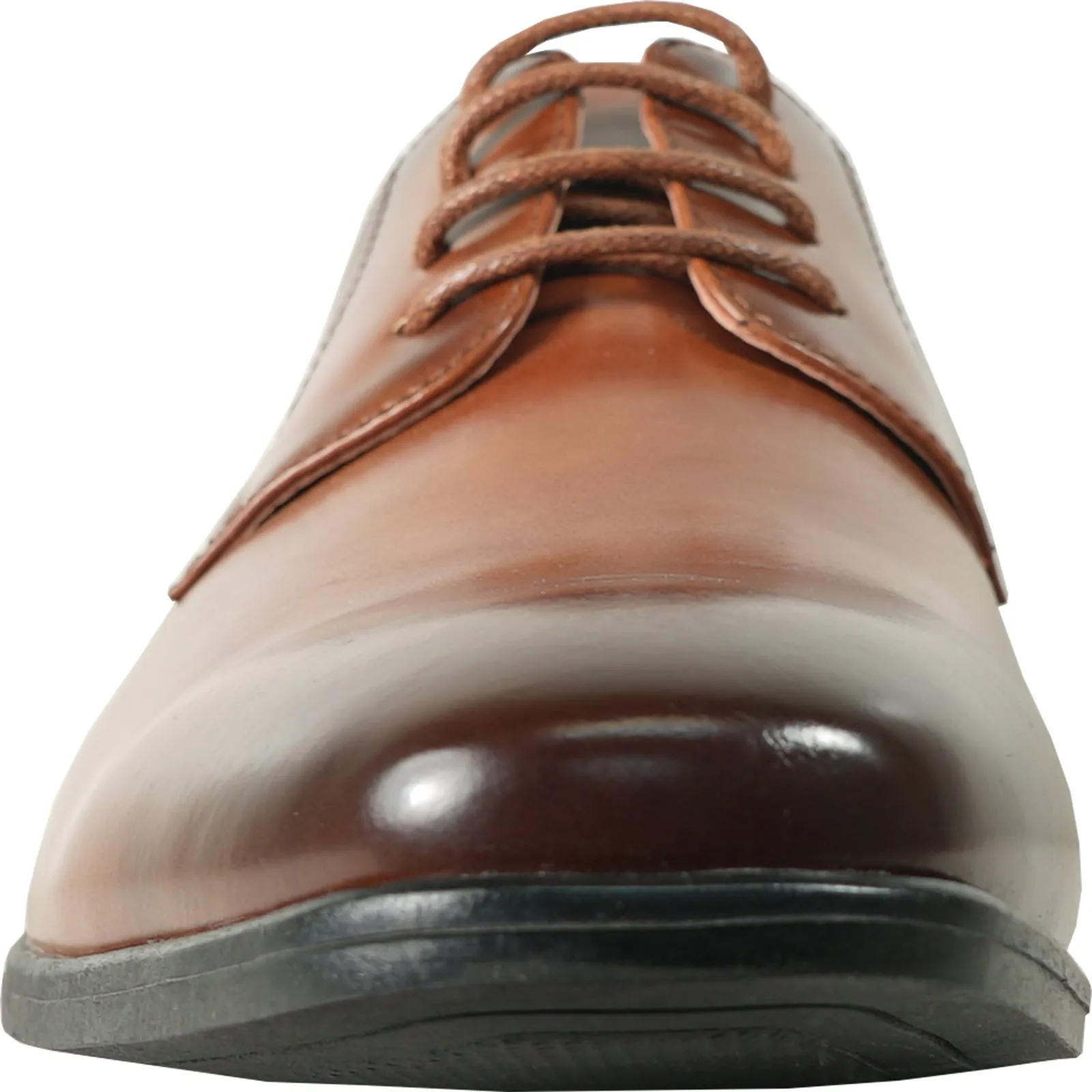 BRAVO Men Dress Shoe KING-7 Oxford Shoe Cognac - Medium and Wide Width Available Split Toe Dress