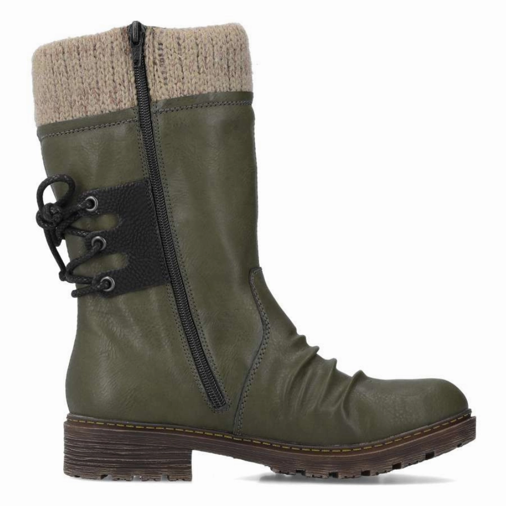 Top Rated Muck Boots Rieker Dominika 56 Forest/Black/Stein Boot (Women's)