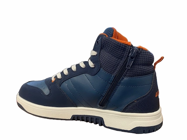 Sneakers Working Shoes Lotto sneakers alta da ragazzo con zip e laccio Rocket AMF III Mid Jr 218155 6Y3 ocean blue-dark blue