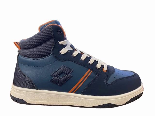 Lotto sneakers alta da ragazzo con zip e laccio Rocket AMF III Mid Jr 218155 6Y3 ocean blue-dark blue Batman Sneakers