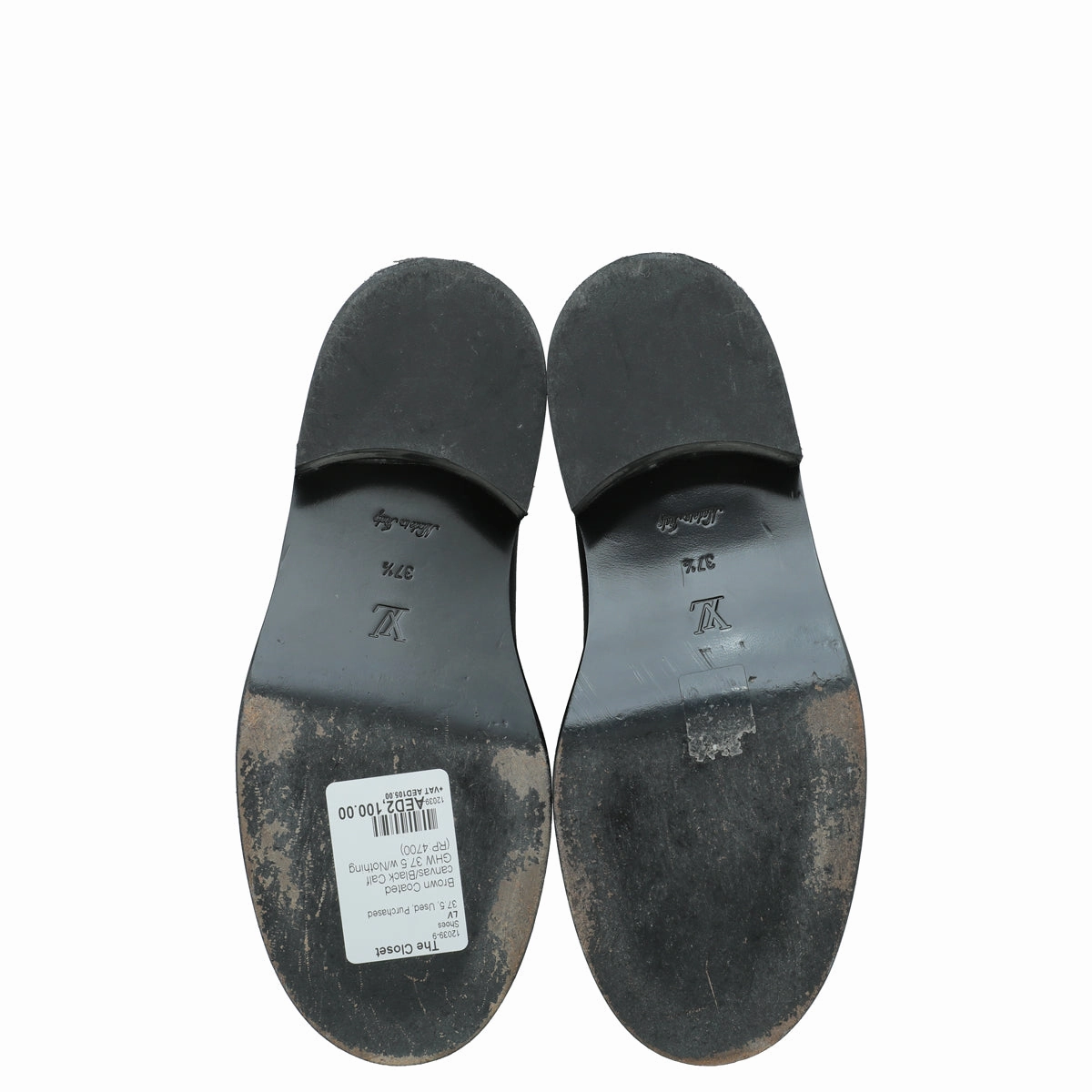 Louis Vuitton Bicolor Monogram Calf Academy Loafers 37.5 Cheetah Print Loafers