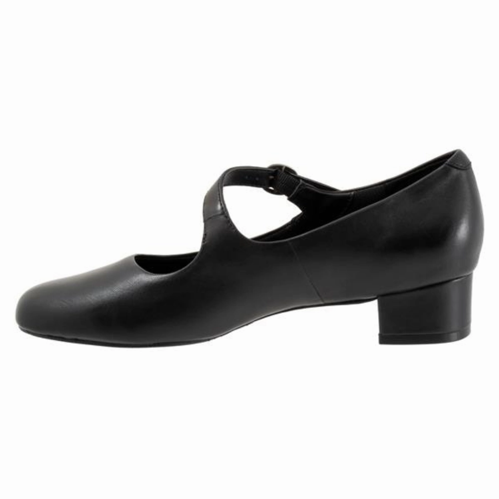 Trotters Desna Black Kid Leather Heel (Women's)