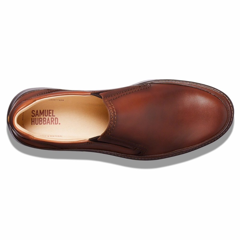 Samuel Hubbard Rafael Slip-On Cognac Leather Shoe (Men's)