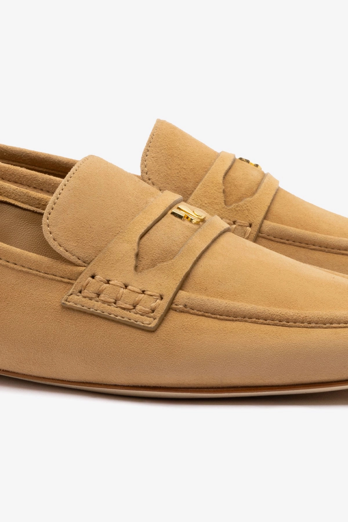 Hush Puppie Loafers Suki Flat Loafer In Peanut Suede