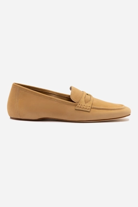 Suki Flat Loafer In Peanut Suede Rancourt And Co Loafers