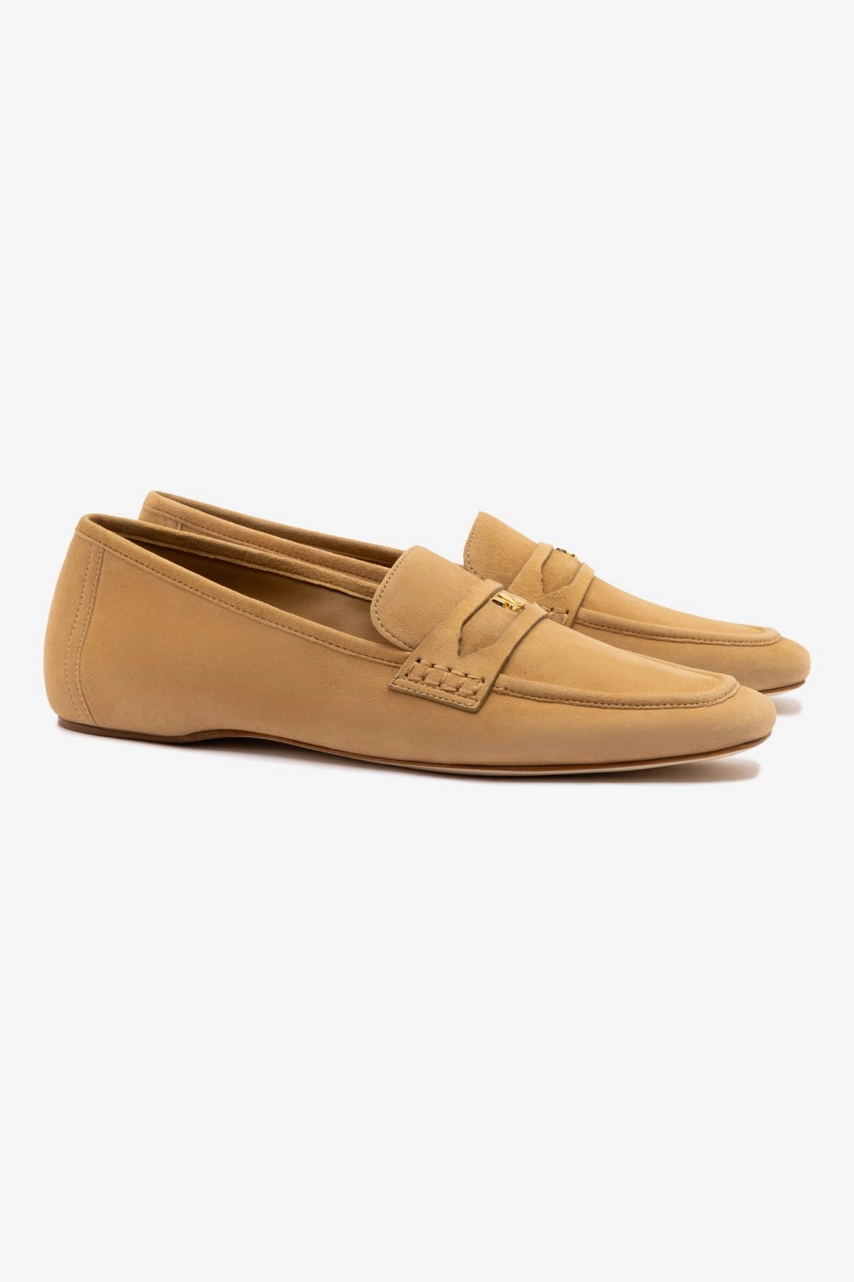 Designer Loafers On Sale Suki Flat Loafer In Peanut Suede