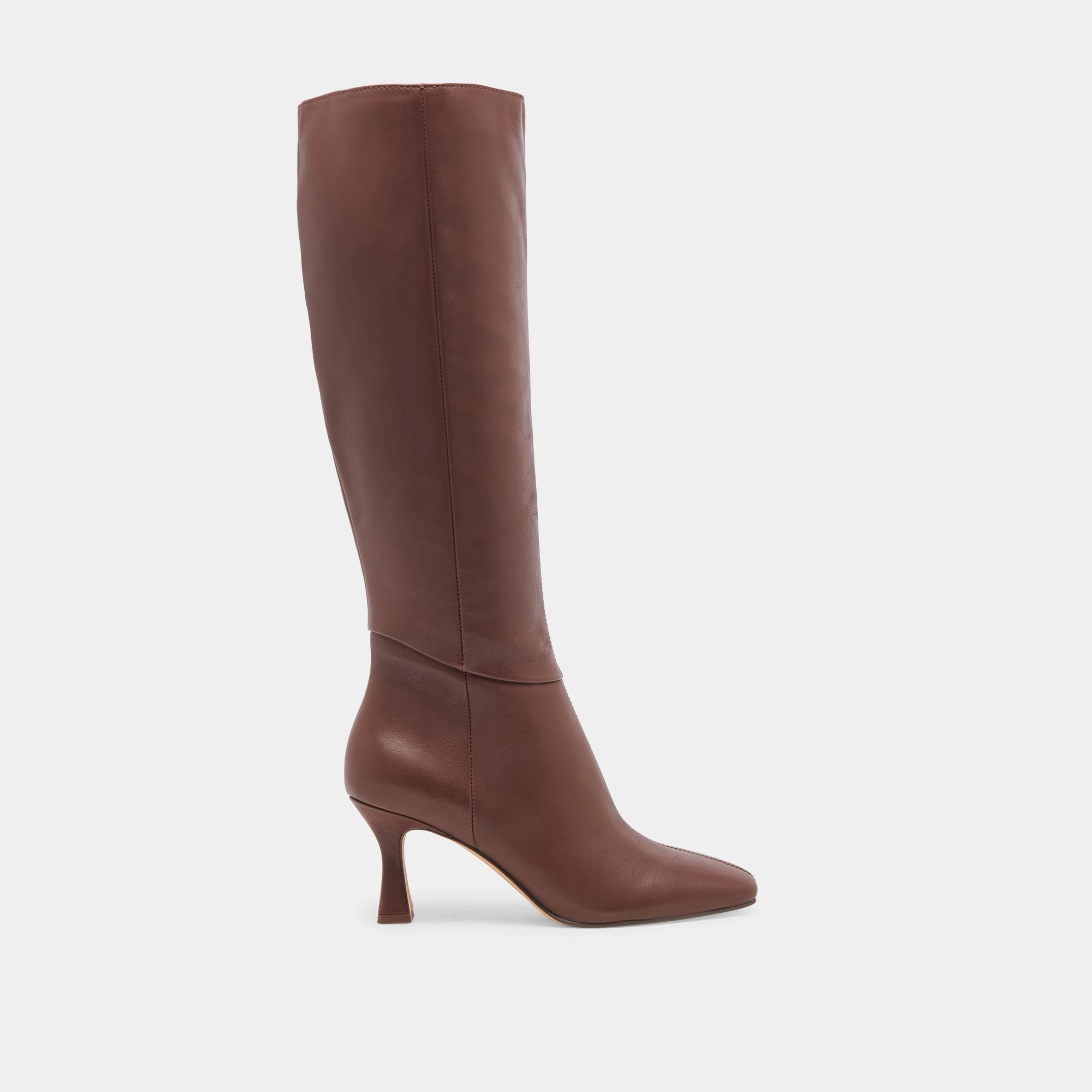Slouchy Leather Boots GYRA BOOTS CHOCOLATE LEATHER