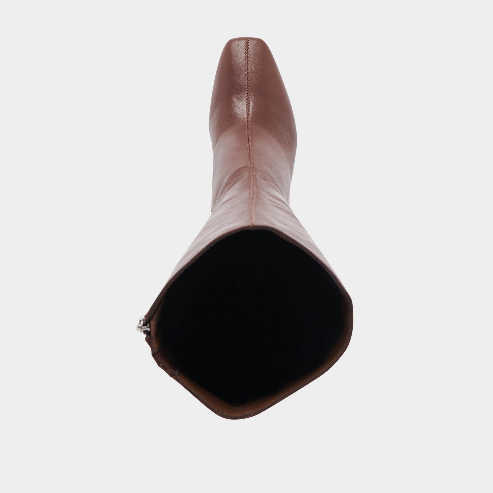 GYRA BOOTS CHOCOLATE LEATHER Wide Square Toe Boots