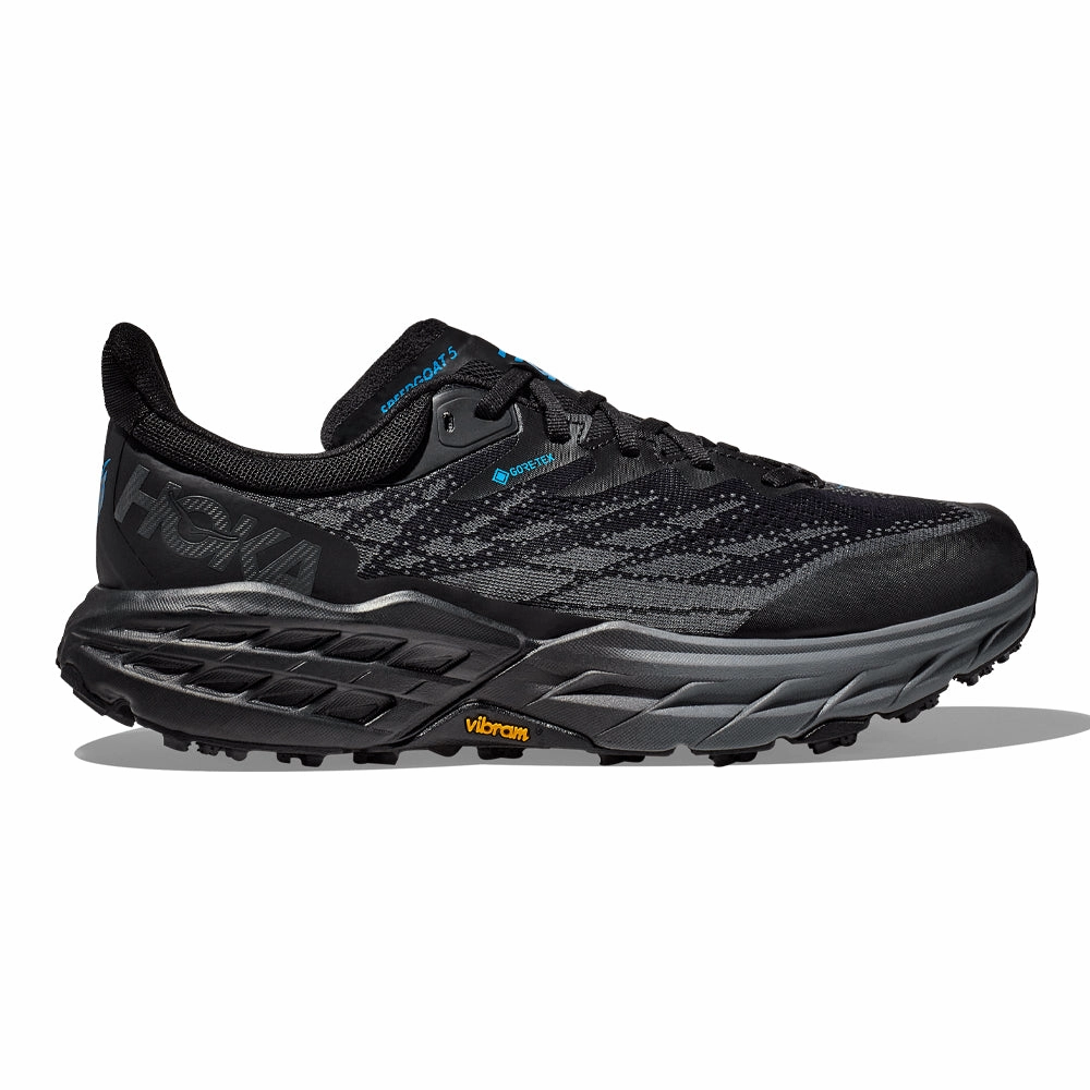 Men's Hoka Speedgoat 5 GTX, Black/Black, 10.5 D Medium Tj Maxx Shoes