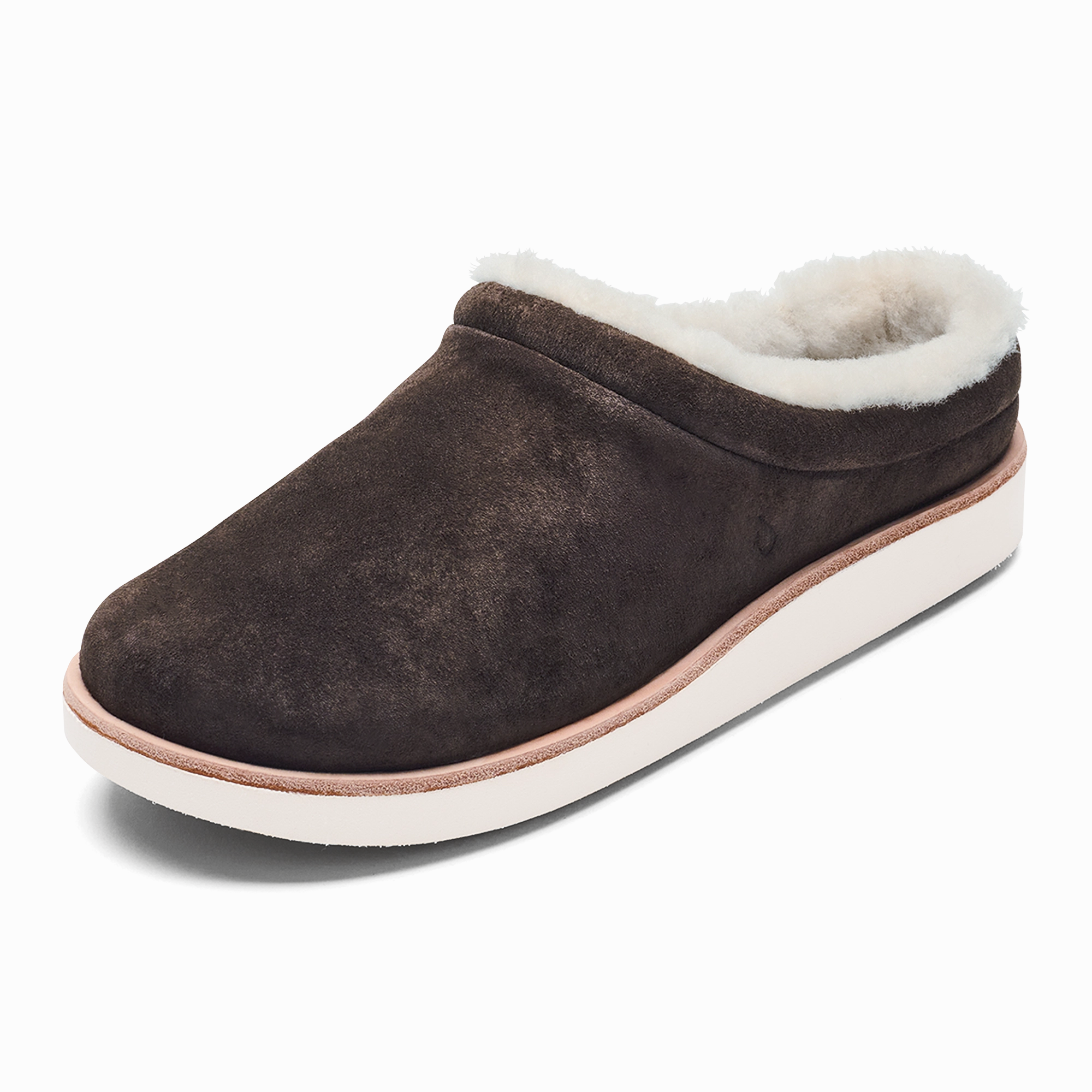 Mani - Dark Oak / Golden Sand Quince Australian Shearling Moccasin Slippers