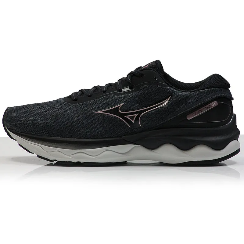 Mizuno Wave Skyrise 3 Women's Running Shoe - Black/Rose Copper/Nimbus Cloud Gel-venture 10 Running Shoes