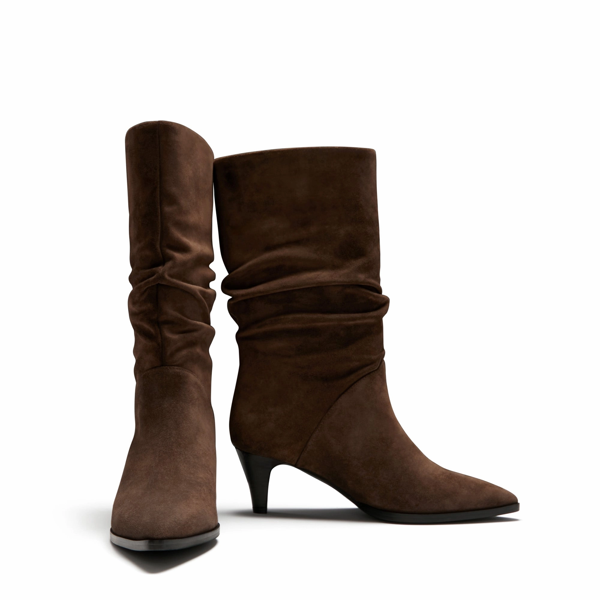 Vendme Margot brown suede boots Thigh High Denim Boots