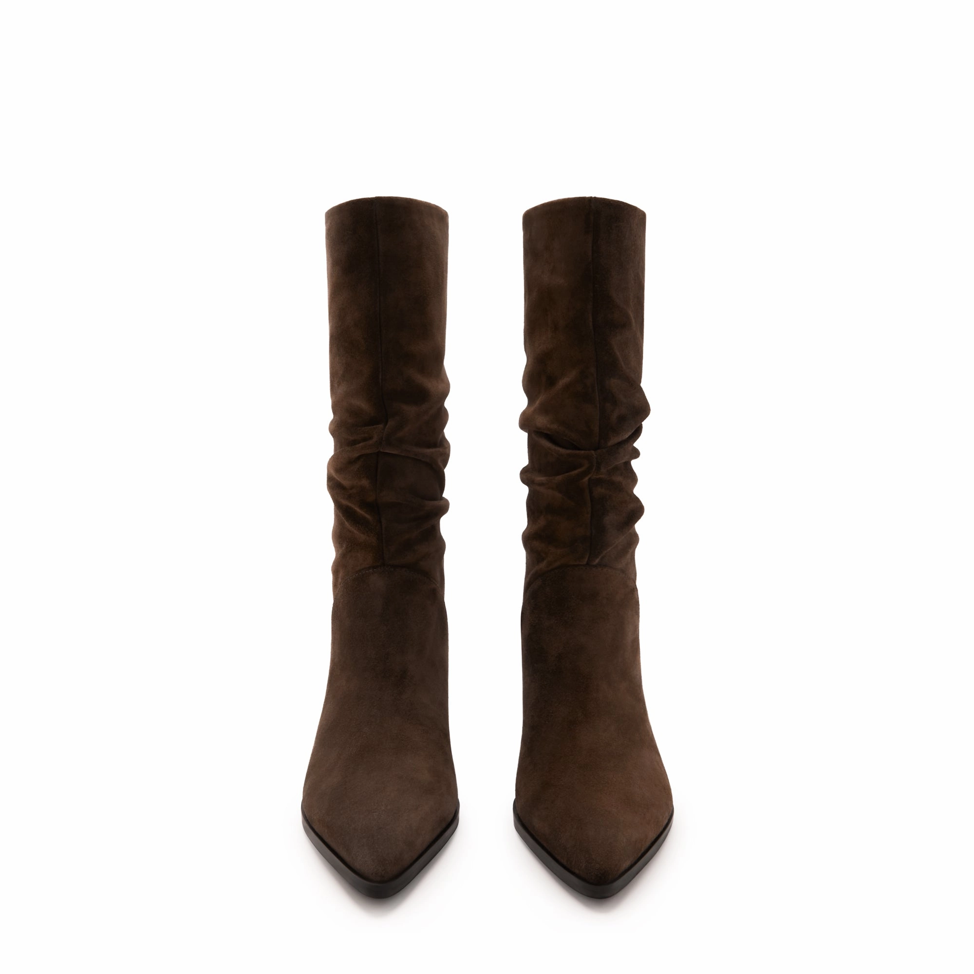 Square Toe Lace Up Work Vendme Margot brown suede boots