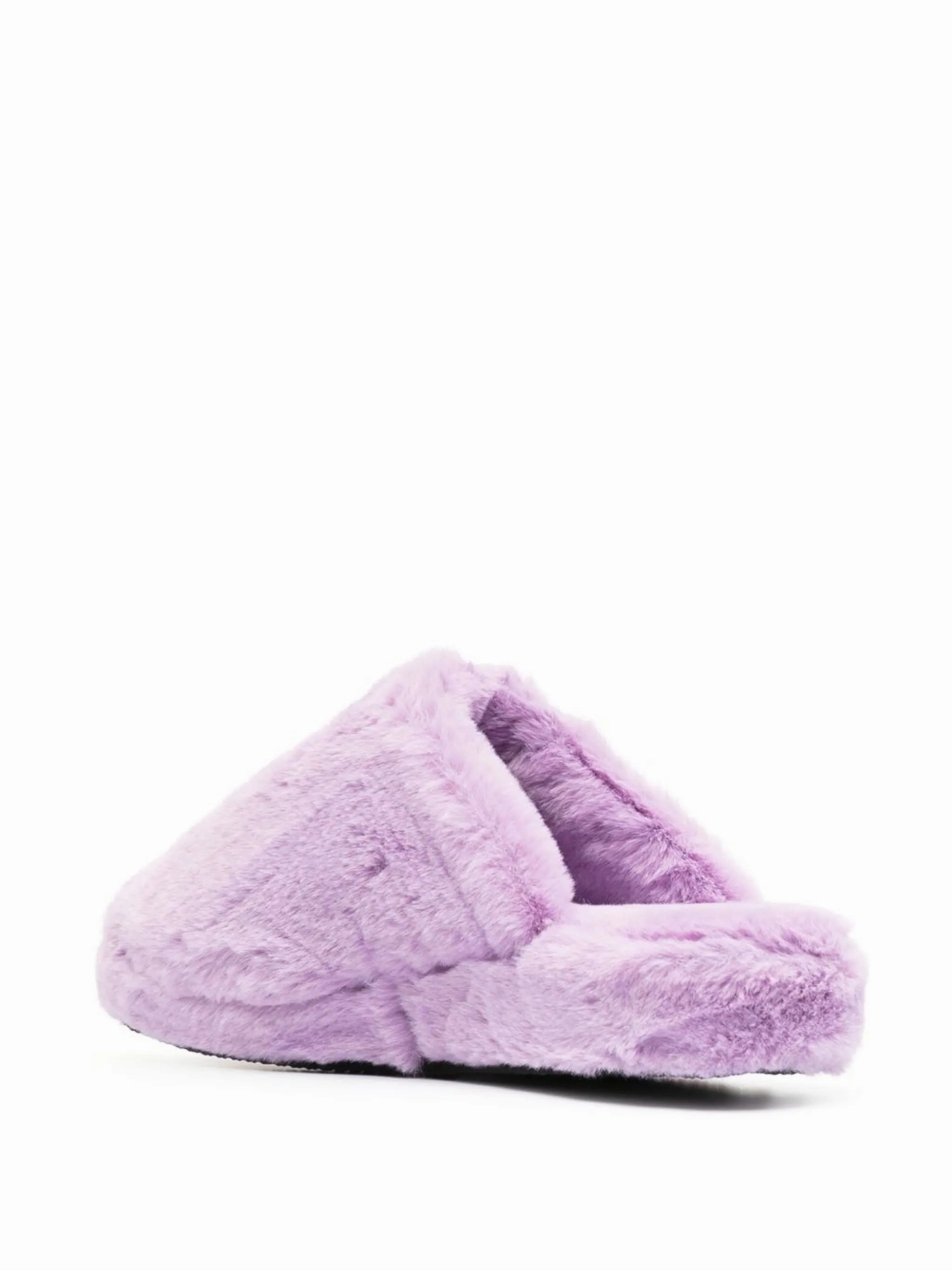 Buddha Shoes Flats Medusa faux-fur slippers