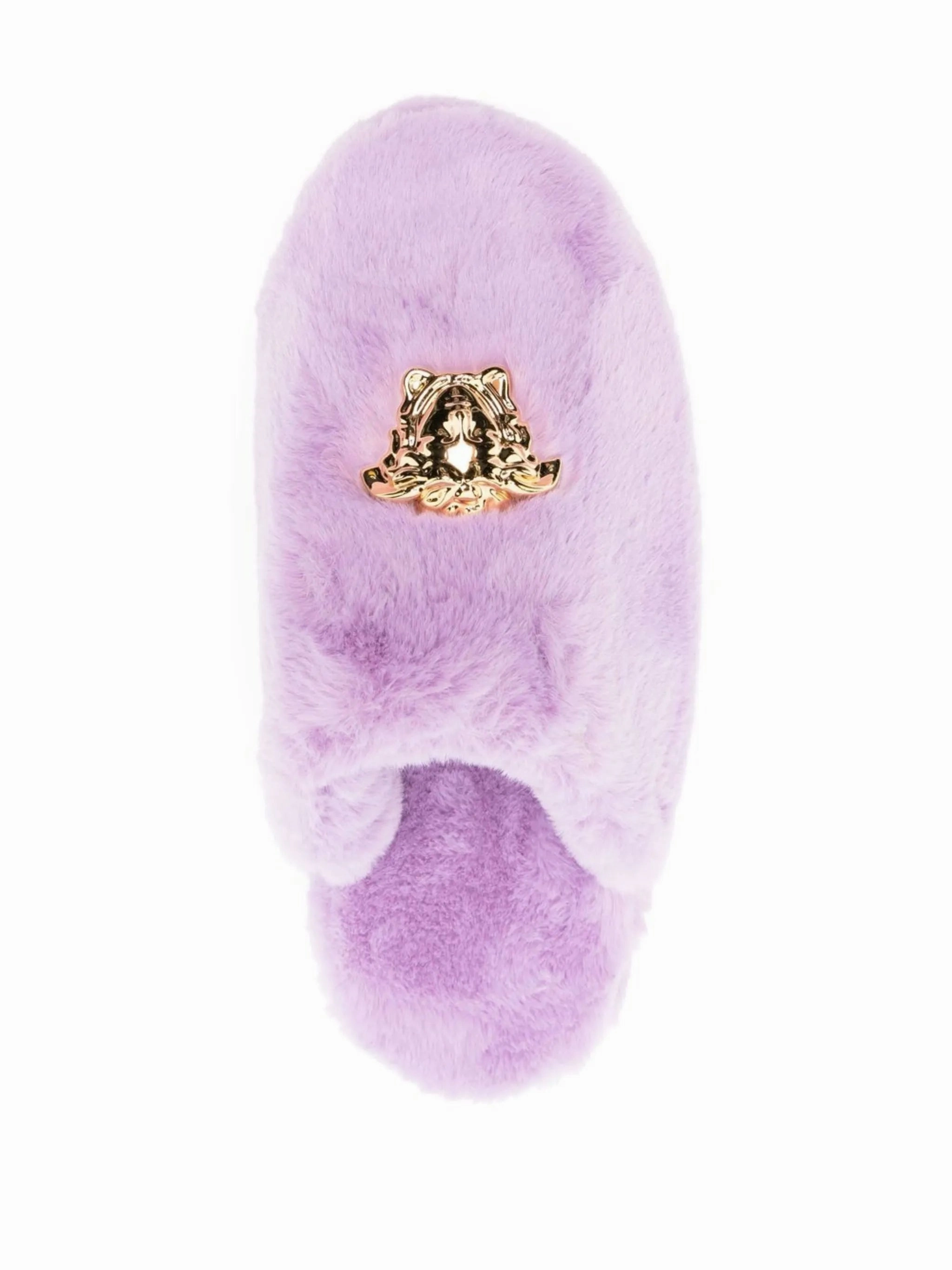Ballet Flat Mary Jane Shoes Medusa faux-fur slippers