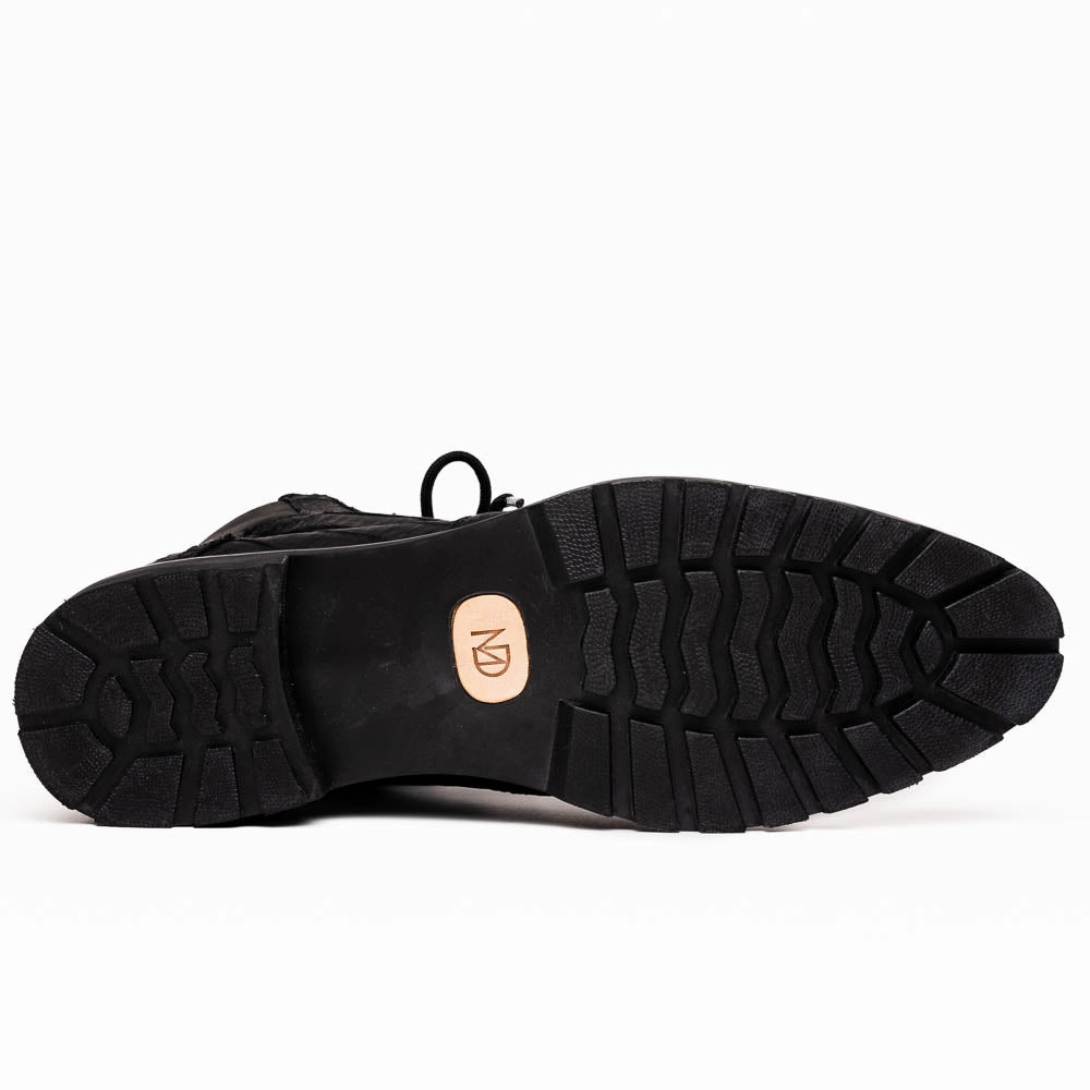 Leoni Oil Black High Knee High Boots