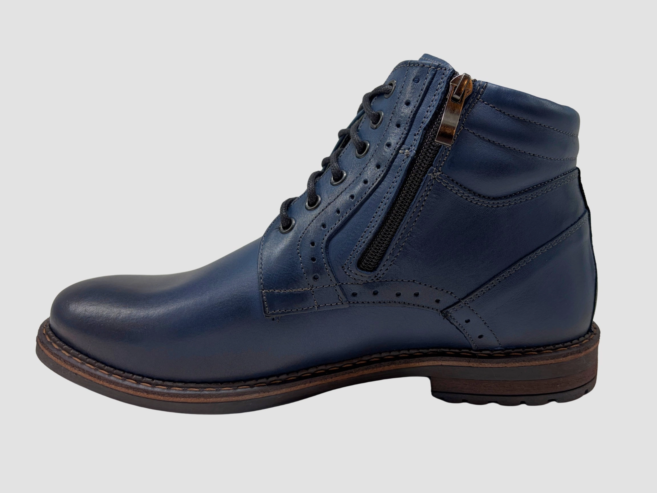 Dr Work Boots Men's Adrian Leather Boots - Blue