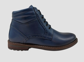 Ankle Ankle Boots Men's Adrian Leather Boots - Blue