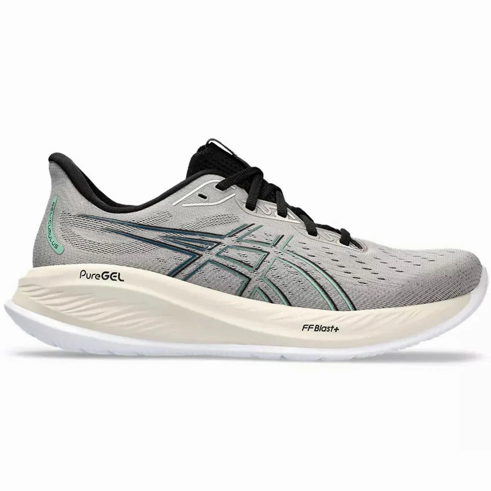 Men's Asics Gel-Cumulus 26, Moonrock/Dark Mint, 9 D Medium Asics Gel Resolution Tennis Shoe