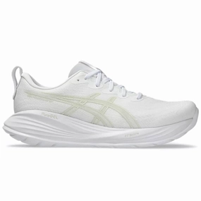 Asic Neutral Running Shoes Men's Asics Gel-Cumulus 27, White/Lake Grey, 8.5 D Medium