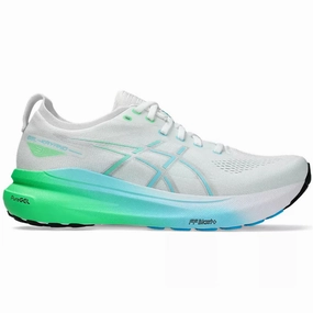 Men's Asics Gel-Kayano 31, White/Bright Cyan, 11 D Medium Asics Walking Shoes Plantar Fasciitis