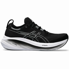 Most Comfortable Asics Walking Shoes Men's Asics Gel-Nimbus 26, Black/Graphite Grey, 12.5 4E Extra Wide