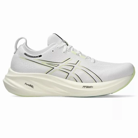 Asics Game Ff Tennis Shoes Review Men's Asics Gel-Nimbus 26, White/Birch, 10.5 2E Wide