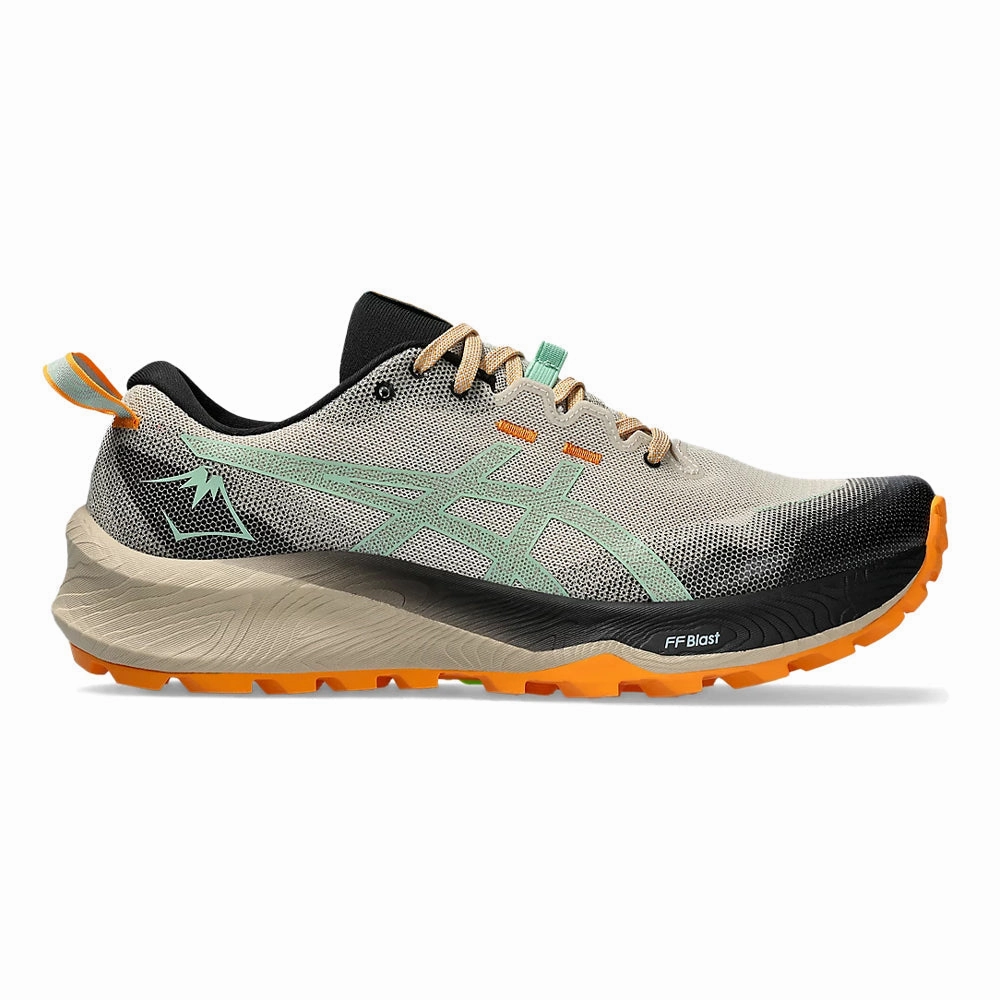 Asics Tennis Shoes Wide Width Men's Asics Gel-Trabuco 12, Feather Grey/Dark Mint, 9 D Medium