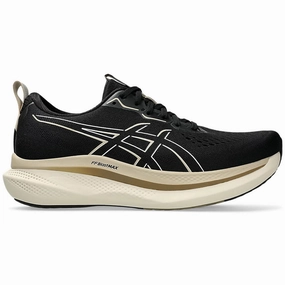 Men's Asics Glideride Max, Black/Oatmeal, 12 D Medium Asics Gel-cumulus 21 Winterized Running Shoes