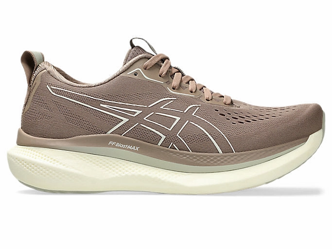 Men's Asics Glideride Max, Taupe Grey/Birch, 11 D Medium Trail Shoe Asics