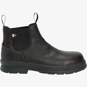 Low Ankle Boots With Heel Men's Chore Farm Leather Comp Toe Chelsea Boot CSA