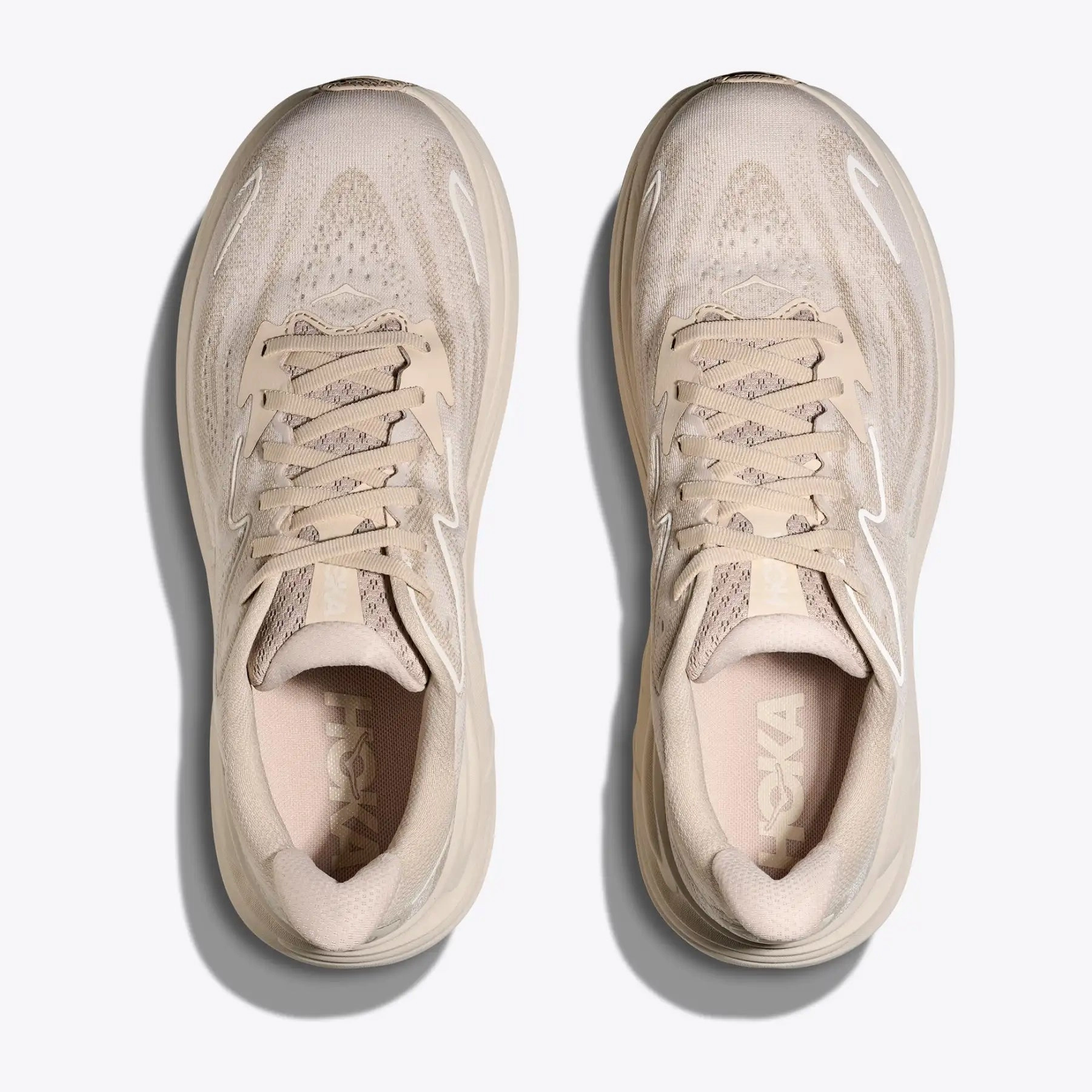 Shoes Size 16 Men's Clifton 10 Running Shoes Oatmeal / Oat Milk