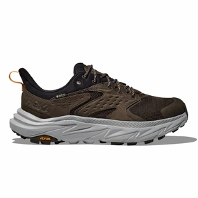 Men's Hoka Anacapa 2 Low Gtx, Deep Umber/Stardust, 8.5 D Medium Shoes For Overpronation