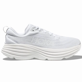 Men's Hoka Bondi 8, White/White, 11 D Medium Shoes Kawana