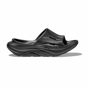 Men's Hoka Ora Recovery Slide 3, Black/Black, 10 D Medium News