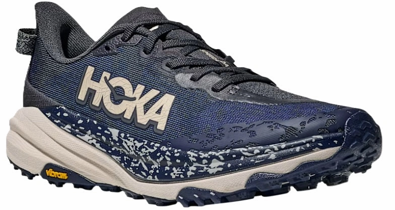 Men's HOKA SPEEDGOAT 6 (D Width) CDN - M-1147791 CDN - CHARCOAL GREY/MIDNIGHT BLUE Laceless