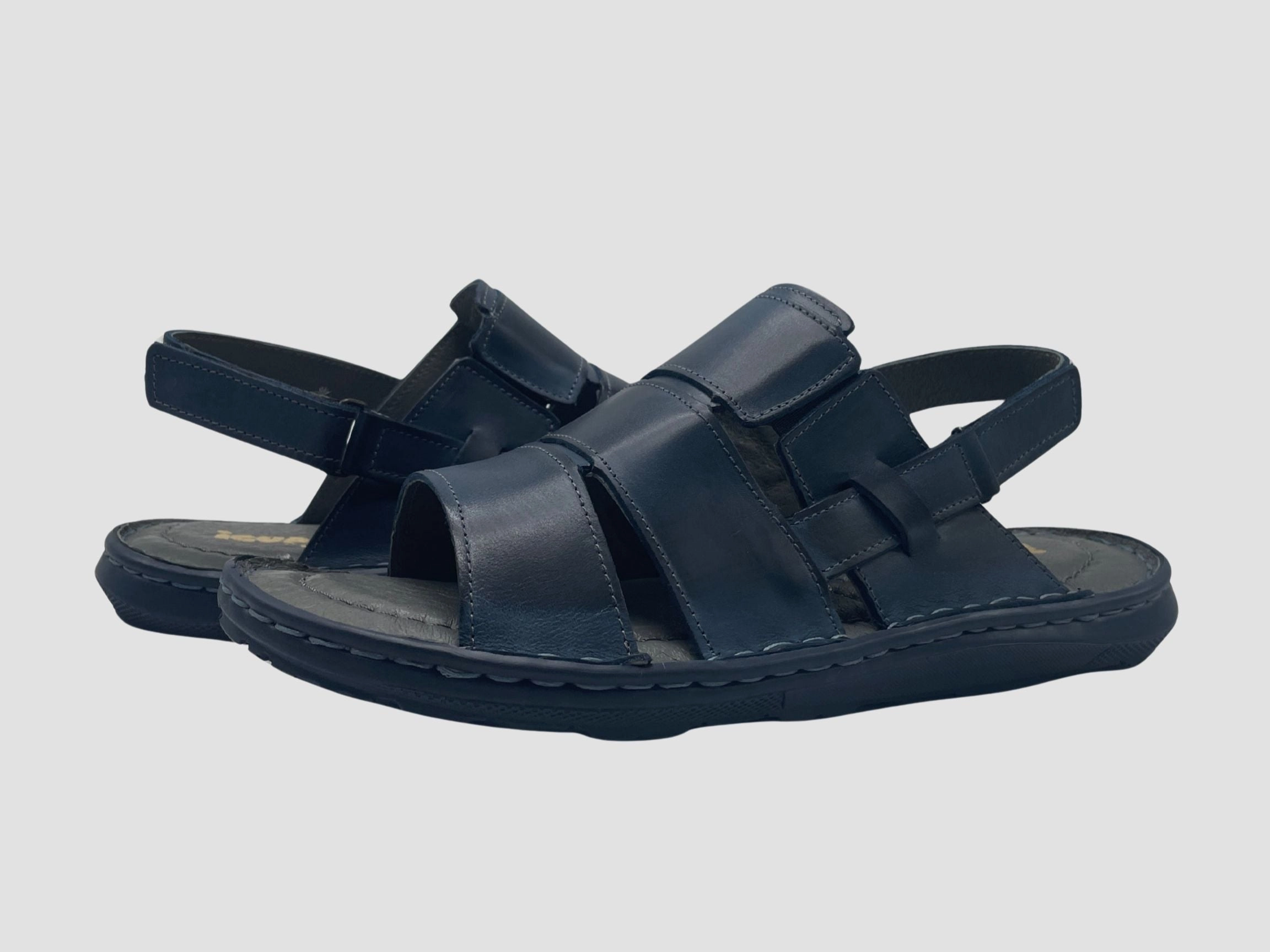 Men's Luca Leather Sandals  Blue Sandals Comfortable