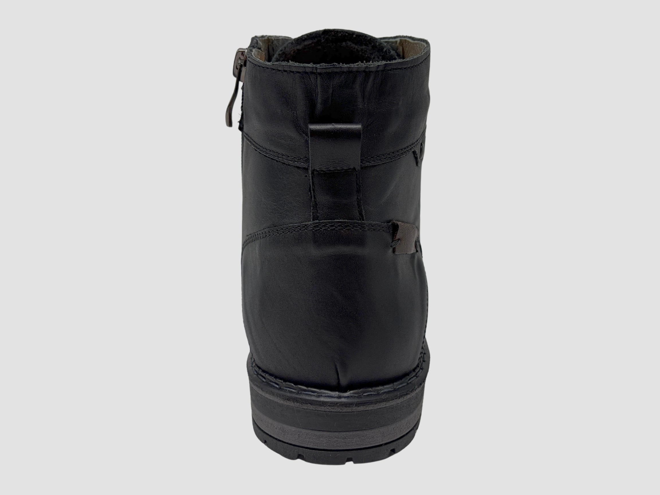 Men's Marek Leather Boots - Black Zero Drop Work Boots