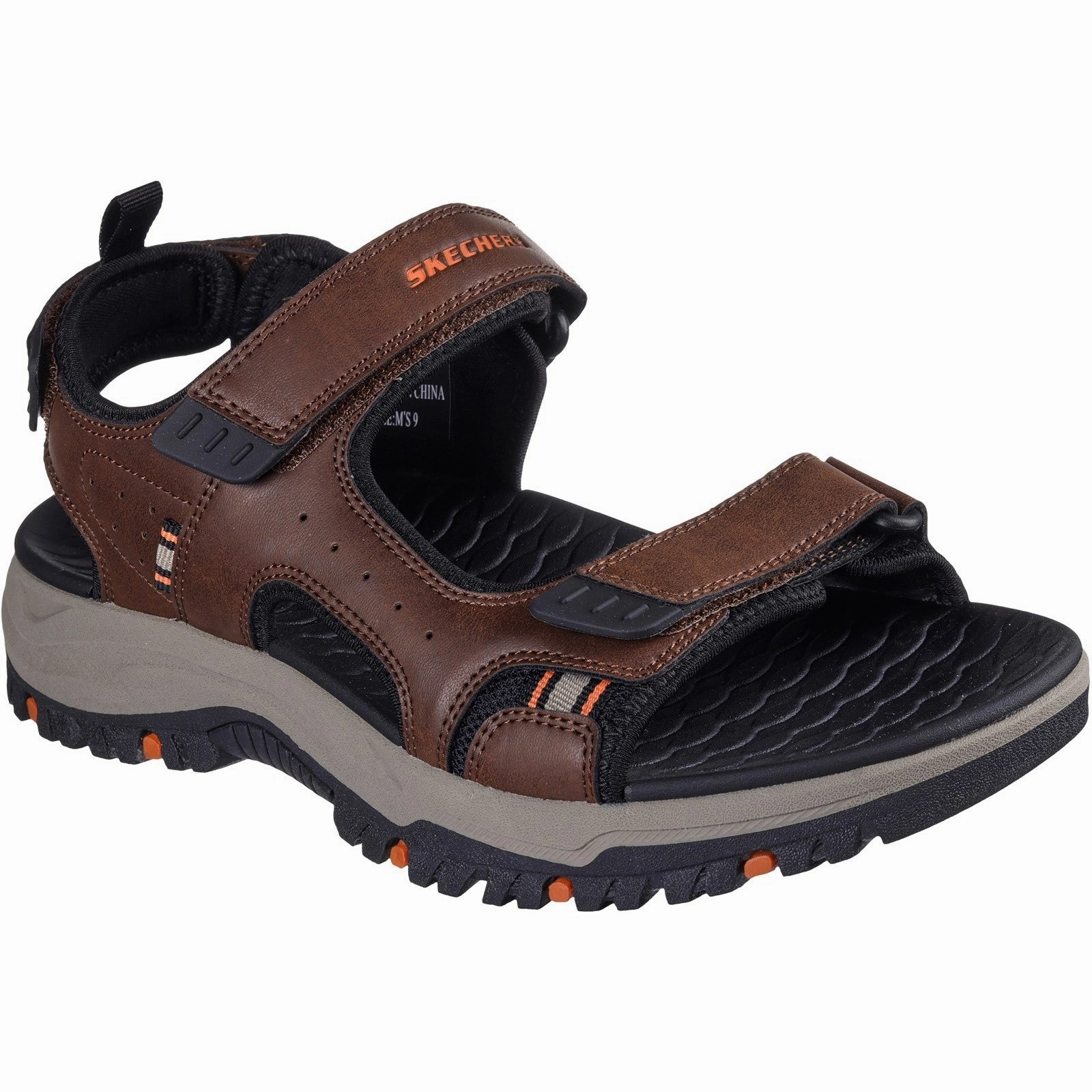 Men's Relaxed Fit Skechers 205139 Prewitt Rigdon Sandals Sandals Leather